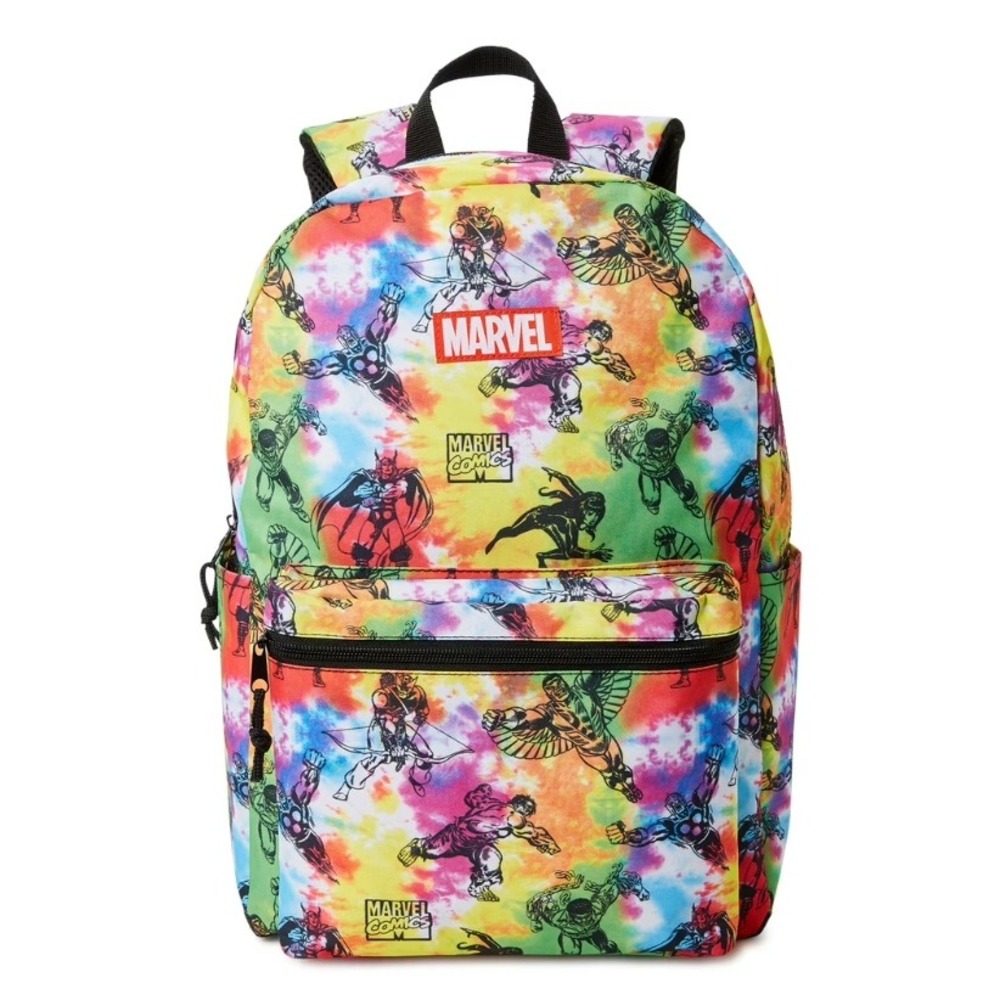 Marvel Comics Tie Dye Backpack All Over Print OSFA New Back to School Backpack